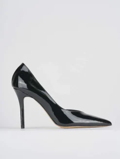 Decoltè tacco tacco 9 cm nero vernice