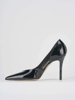 Decoltè tacco tacco 9 cm nero vernice