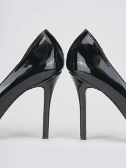 Decoltè tacco tacco 9 cm nero vernice