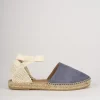 Espadrilla zeppa 2 cm azzurro camoscio
