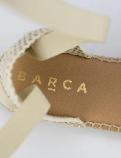 Espadrilla zeppa 2 cm beige camoscio