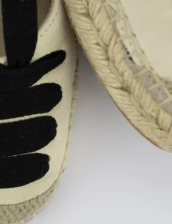 Espadrilla zeppa 8 cm beige camoscio