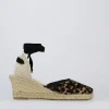 Espadrilla zeppa 6 cm multicolor cavallino