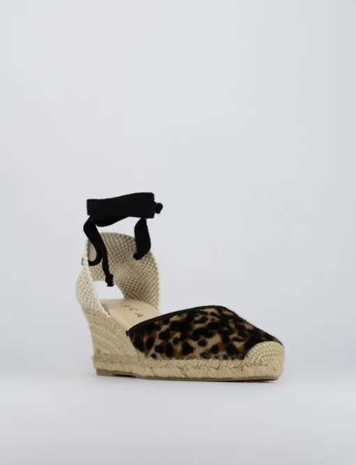Espadrilla zeppa 6 cm multicolor cavallino