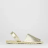 Espadrillas laminato oro