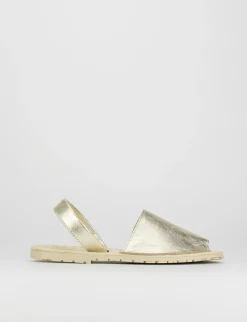 Espadrillas laminato oro