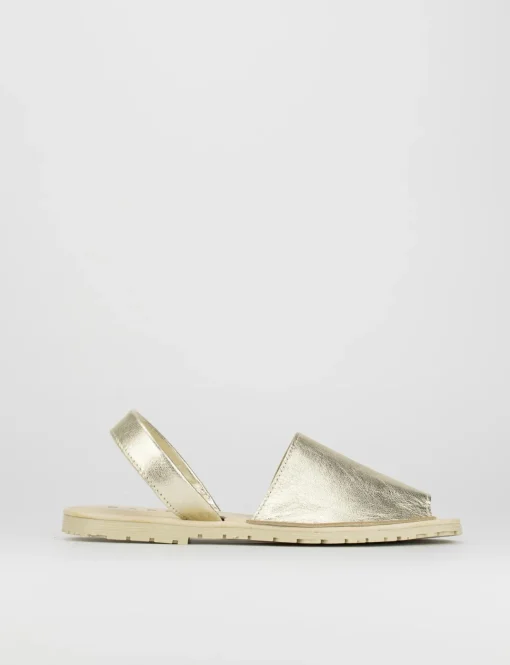 Espadrillas laminato oro