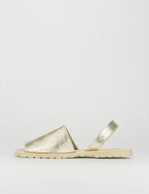 Espadrillas laminato oro