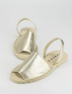 Espadrillas laminato oro