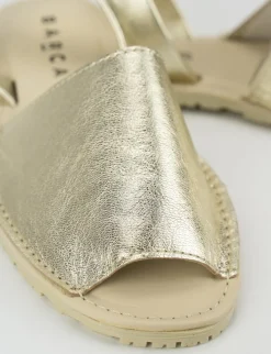 Espadrillas laminato oro