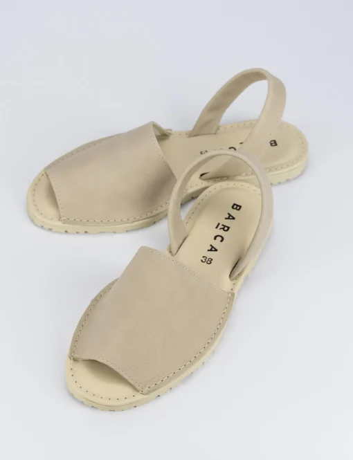 Espadrillas pelle beige
