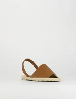 Espadrillas pelle marrone