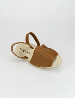 Espadrillas pelle marrone