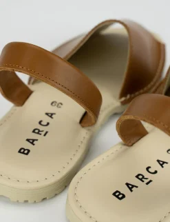 Espadrillas pelle marrone