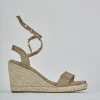 Espadrillas tacco 8cm cam. sosten beige