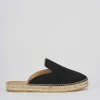Espadrillas tacco 2cm camoscio nero