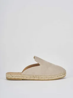 Espadrillas tacco 2cm camoscio beige