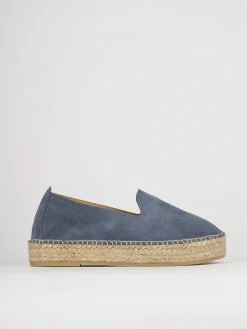 Espadrillas tacco 1cm camoscio rosa