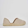 Espadrillas tacco 2cm camoscio beige