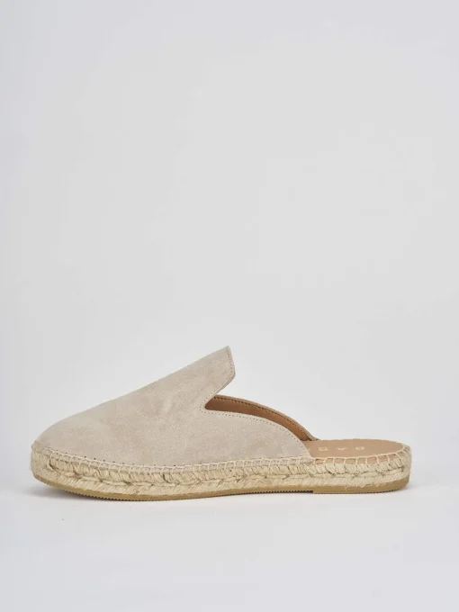 Espadrillas tacco 2cm camoscio beige