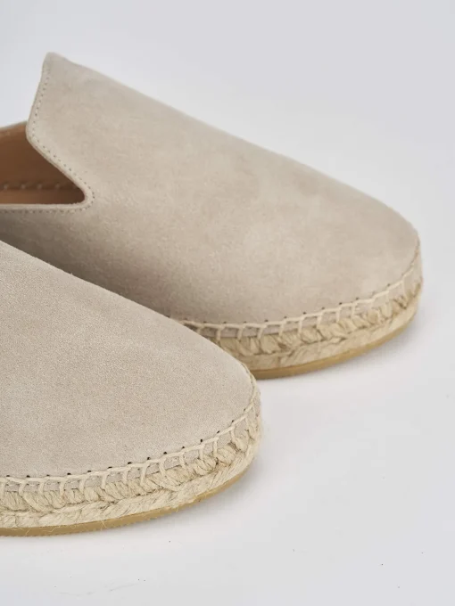 Espadrillas tacco 2cm camoscio beige