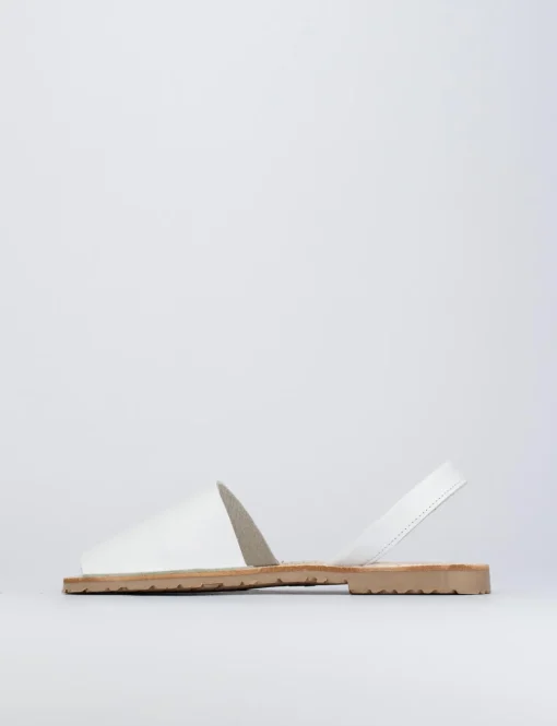Espadrillas tacco 1cm pelle bianco