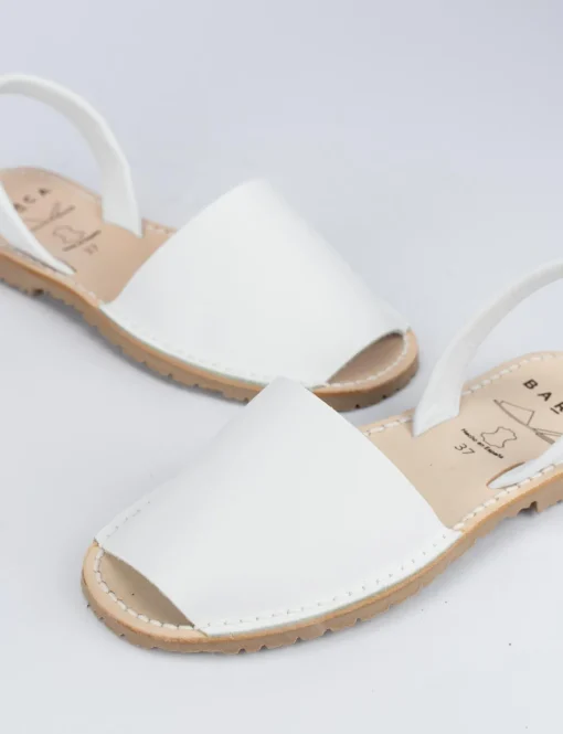 Espadrillas tacco 1cm pelle bianco
