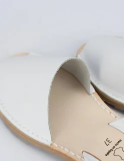 Espadrillas tacco 1cm pelle bianco