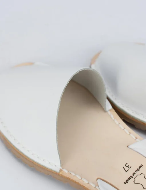 Espadrillas tacco 1cm pelle bianco