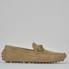 Mocassini camoscio beige