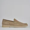 Mocassini camoscio beige