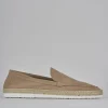 Mocassini camoscio beige