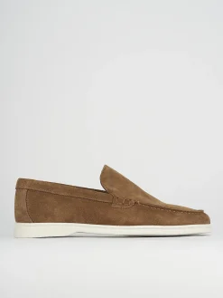 Mocassini camoscio beige