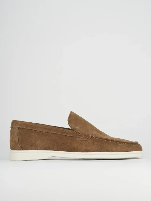 Mocassini camoscio beige