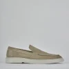 Mocassini camoscio beige