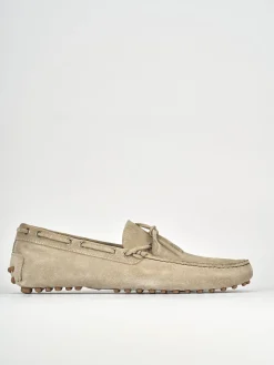 Mocassini camoscio beige