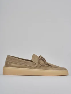 Mocassini camoscio beige