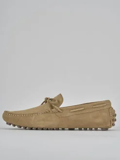 Mocassini camoscio beige