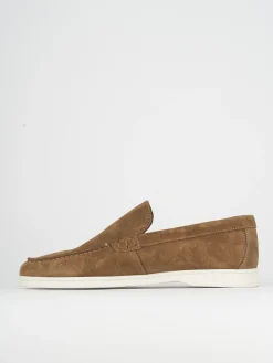 Mocassini camoscio beige