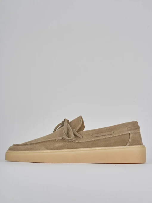 Mocassini camoscio beige