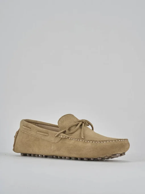 Mocassini camoscio beige