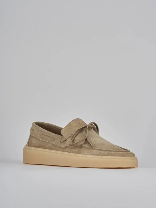Mocassini camoscio beige