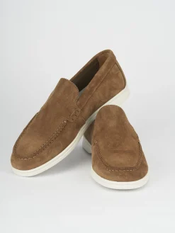 Mocassini camoscio beige