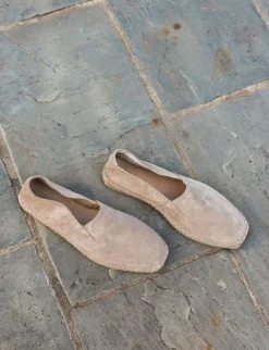 Mocassini camoscio beige