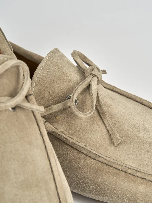 Mocassini camoscio beige