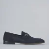 Mocassini camoscio blu