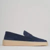 Mocassini camoscio blu