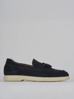 Mocassini camoscio blu