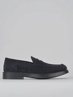 Mocassini camoscio blu