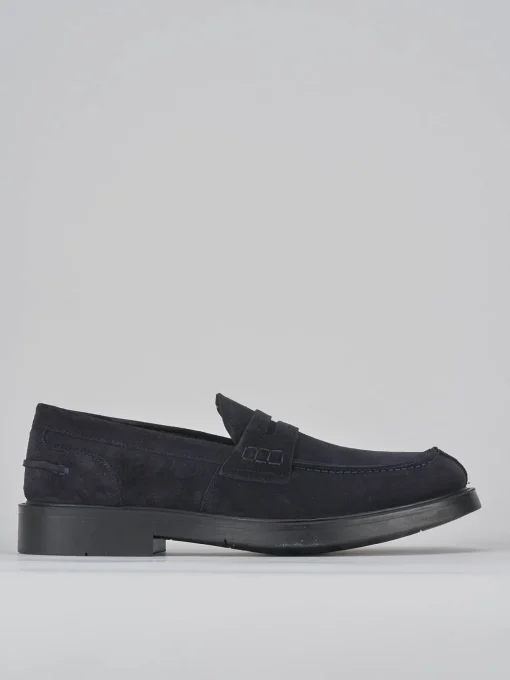 Mocassini camoscio blu